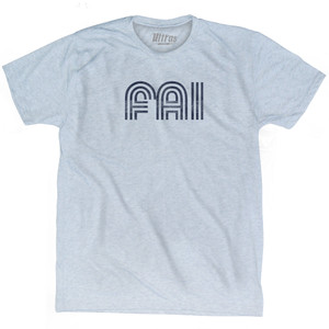 Fairbanks Airport FAI Adult Tri-Blend T-shirt - Athletic White