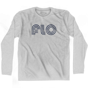 Florence Airport FLO Adult Cotton Long Sleeve T-shirt - Grey Heather