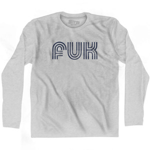 Fukuoka Airport FUK Adult Cotton Long Sleeve T-shirt - Grey Heather Fukuoka Airport FUK Adult Cotton Long Sleeve T-shirt - Grey Heather