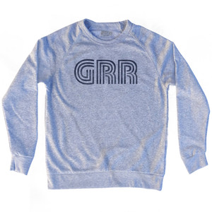 Grand Rapids Airport GRR Adult Tri-Blend Sweatshirt - Heather Grey