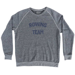 Rowing Team Adult Tri-Blend Sweatshirt - Athletic Grey