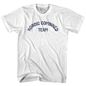 Nordic Combined Team Adult Cotton T-shirt - White Nordic Combined Team Adult Cotton T-shirt - White