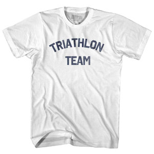 Triathlon Team Adult Cotton T-shirt - White