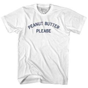 Peanut Butter Please Youth Cotton T-shirt - White