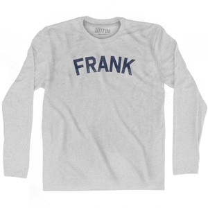 FRANK Adult Cotton Long Sleeve T-shirt - Grey Heather