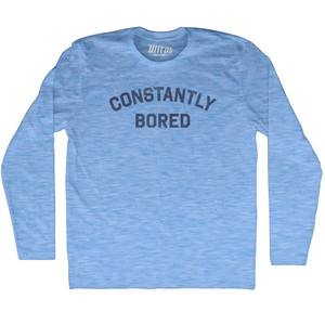 Constantly Bored Adult Tri-Blend Long Sleeve T-shirt - Athletic Blue Constantly Bored Adult Tri-Blend Long Sleeve T-shirt - Athletic Blue