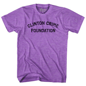 Clinton Crime Foundation Adult Tri-Blend T-shirt - Heather Purple Clinton Crime Foundation Adult Tri-Blend T-shirt - Heather Purple
