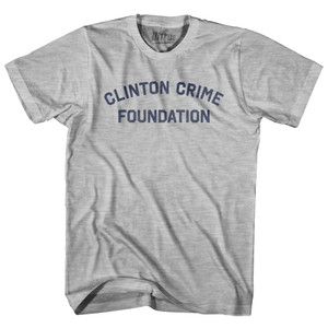 Clinton Crime Foundation Womens Cotton Junior Cut T-Shirt - Grey Heather