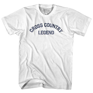 Cross Country Legend Adult Cotton T-shirt - White Cross Country Legend Adult Cotton T-shirt - White