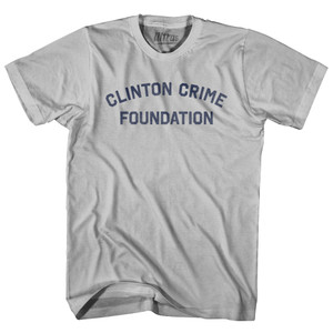 Clinton Crime Foundation Adult Cotton T-shirt - Cool Grey