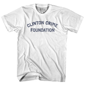 Clinton Crime Foundation Adult Cotton T-shirt - White