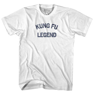 Kung Fu Legend Adult Cotton T-shirt - White Kung Fu Legend Adult Cotton T-shirt - White