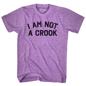 I Am Not A Crook Adult Tri-Blend T-shirt - Athletic Purple