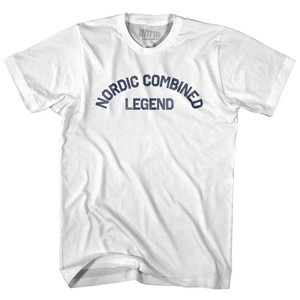 Nordic Combined Legend Womens Cotton Junior Cut T-Shirt - White Nordic Combined Legend Womens Cotton Junior Cut T-Shirt - White