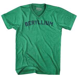 Beryllium  Adult Tri-Blend V-neck T-shirt - Kelly