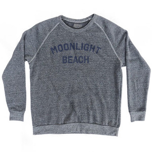 Moonlight Beach Adult Tri-Blend Sweatshirt - Athletic Grey