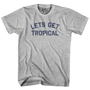 Lets Get Tropical Womens Cotton Junior Cut T-Shirt - Grey Heather Lets Get Tropical Womens Cotton Junior Cut T-Shirt - Grey Heather