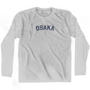Osaka Adult Cotton Long Sleeve T-shirt - Grey Heather Osaka Adult Cotton Long Sleeve T-shirt - Grey Heather