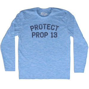 Protect Prop 13 Adult Tri-Blend Long Sleeve T-shirt - Athletic Blue Protect Prop 13 Adult Tri-Blend Long Sleeve T-shirt - Athletic Blue