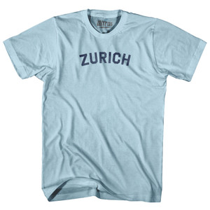 Zurich Adult Cotton T-shirt - Light Blue