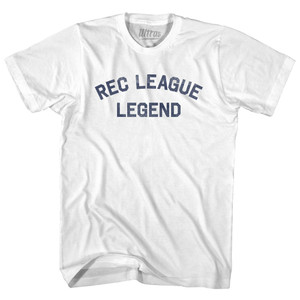 Rec League Legend Youth Cotton T-shirt - White Rec League Legend Youth Cotton T-shirt - White