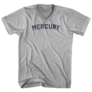 Mercury Adult Tri-Blend V-neck T-shirt - Cool Grey