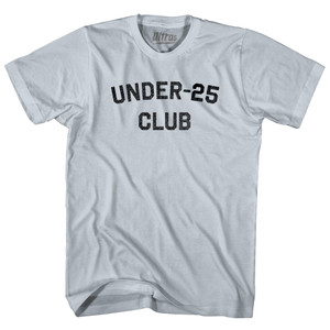 Under 25 Club Adult Cotton T-shirt - Silver