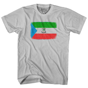 Equatorial Guinea Country Flag Adult Cotton T-shirt - Cool Grey
