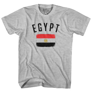 Egypt Country Flag Heritage Womens Cotton Junior Cut T-Shirt - Grey Heather Egypt Country Flag Heritage Womens Cotton Junior Cut T-Shirt - Grey Heather