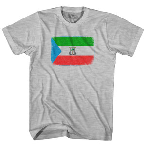 Equatorial Guinea Country Flag Youth Cotton T-shirt - Grey Heather