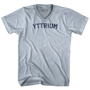 Yttrium Adult Tri-Blend V-neck T-shirt - Heather White