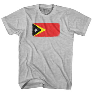 East Timor Country Flag Womens Cotton Junior Cut T-Shirt - Grey Heather East Timor Country Flag Womens Cotton Junior Cut T-Shirt - Grey Heather