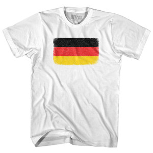 Germany Country Flag Youth Cotton T-shirt - White Germany Country Flag Youth Cotton T-shirt - White