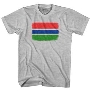 Gambia Country Flag Womens Cotton Junior Cut T-Shirt - Grey Heather Gambia Country Flag Womens Cotton Junior Cut T-Shirt - Grey Heather