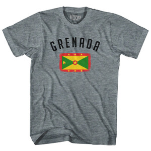 Grenada Country Flag Heritage Youth Tri-Blend T-shirt - Athletic Grey Grenada Country Flag Heritage Youth Tri-Blend T-shirt - Athletic Grey