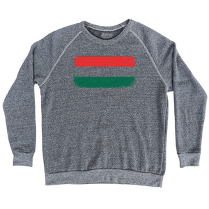 Hungary Country Flag Adult Tri-Blend Sweatshirt - Athletic Grey Hungary Country Flag Adult Tri-Blend Sweatshirt - Athletic Grey