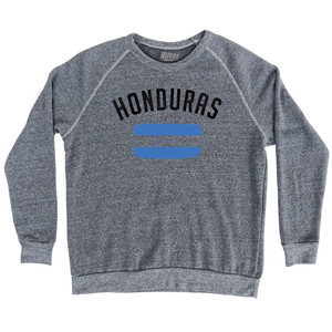 Honduras Country Flag Heritage Adult Tri-Blend Sweatshirt - Athletic Grey Honduras Country Flag Heritage Adult Tri-Blend Sweatshirt - Athletic Grey