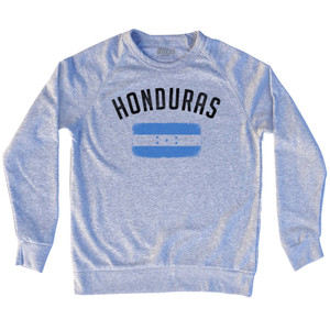 Honduras Country Flag Heritage Adult Tri-Blend Sweatshirt - Heather Grey Honduras Country Flag Heritage Adult Tri-Blend Sweatshirt - Heather Grey