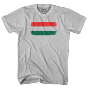 Hungary Country Flag Adult Cotton T-shirt - Cool Grey