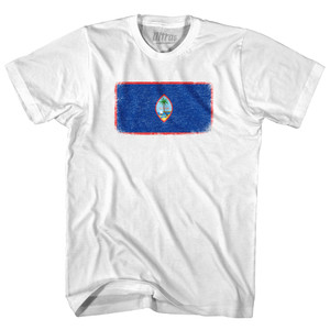 Guam Country Flag Youth Cotton T-shirt - White Guam Country Flag Youth Cotton T-shirt - White