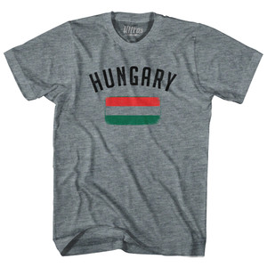 Hungary Country Flag Heritage Youth Tri-Blend T-shirt - Athletic Grey Hungary Country Flag Heritage Youth Tri-Blend T-shirt - Athletic Grey
