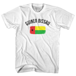 Guinea Bissau Country Flag Heritage Womens Cotton Junior Cut T-Shirt - White Guinea Bissau Country Flag Heritage Womens Cotton Junior Cut T-Shirt - White
