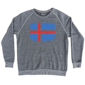Iceland Country Flag Adult Tri-Blend Sweatshirt - Athletic Grey Iceland Country Flag Adult Tri-Blend Sweatshirt - Athletic Grey