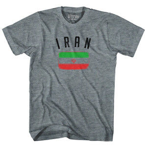 Iran Country Flag Heritage Youth Tri-Blend T-shirt - Athletic Grey Iran Country Flag Heritage Youth Tri-Blend T-shirt - Athletic Grey