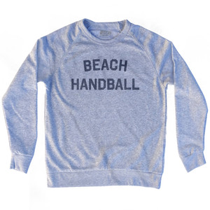 Beach Handball Adult Tri-Blend Sweatshirt - Heather Grey