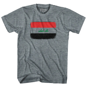 Iraq Country Flag Womens Tri-Blend Junior Cut T-Shirt - Athletic Grey Iraq Country Flag Womens Tri-Blend Junior Cut T-Shirt - Athletic Grey