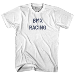 BMX Racing Youth Cotton T-shirt - White