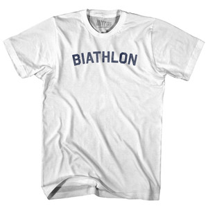 Biathlon Womens Cotton Junior Cut T-Shirt - White