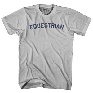 Equestrian Adult Cotton T-shirt - Cool Grey
