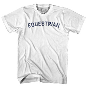 Equestrian Womens Cotton Junior Cut T-Shirt - White